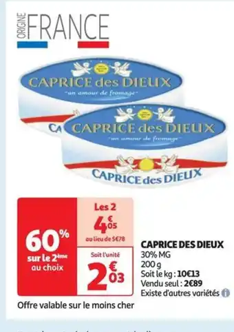 Auchan Supermarché CAPRICE DES DIEUX offre