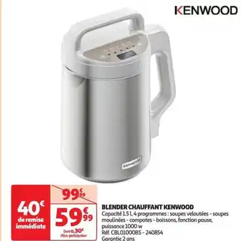 BLENDER CHAUFFANT KENWOOD