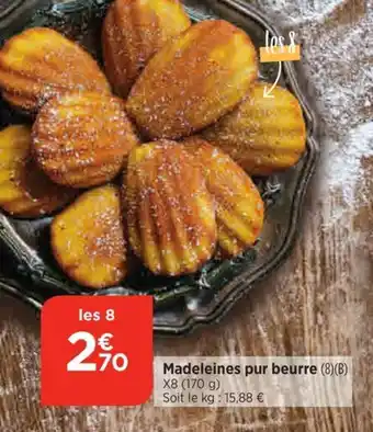 Bi1 Madeleines pur beurre offre