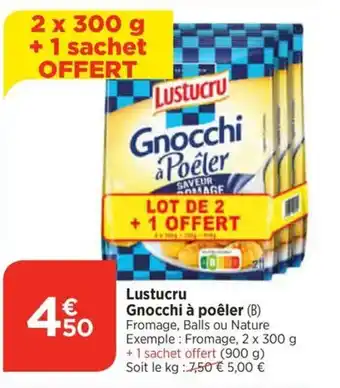 Bi1 Lustucru Gnocchi à poêler offre
