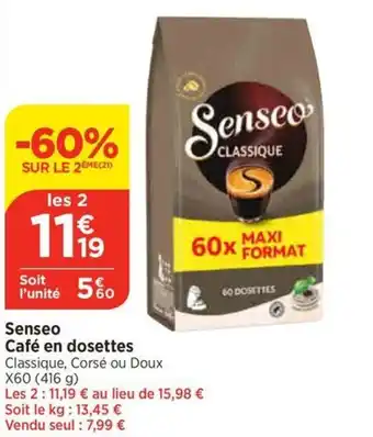 Bi1 Senseo Café en dosettes offre