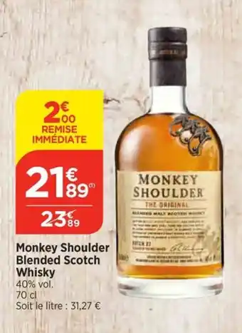 Bi1 Monkey Shoulder Blended Scotch Whisky offre