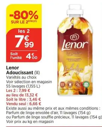 Bi1 Lenor Adoucissant offre
