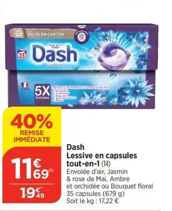 Dash Lessive en capsules tout-en-1