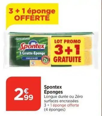 Bi1 Spontex Éponges offre