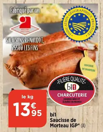 Bi1 bi1 Saucisse de Morteau IGP offre