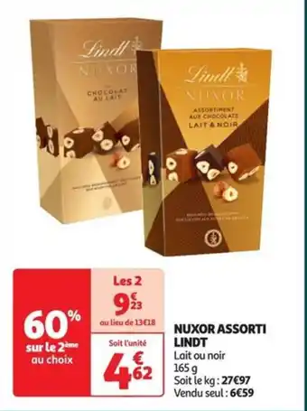 Auchan Supermarché NUXOR ASSORTI LINDT offre