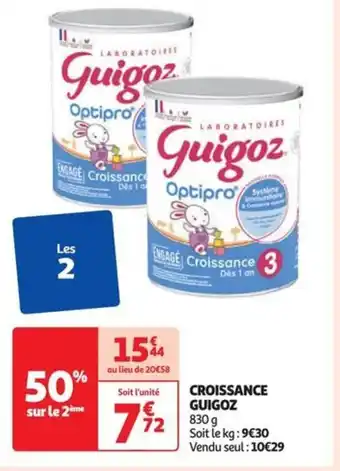 Auchan Supermarché CROISSANCE GUIGOZ offre