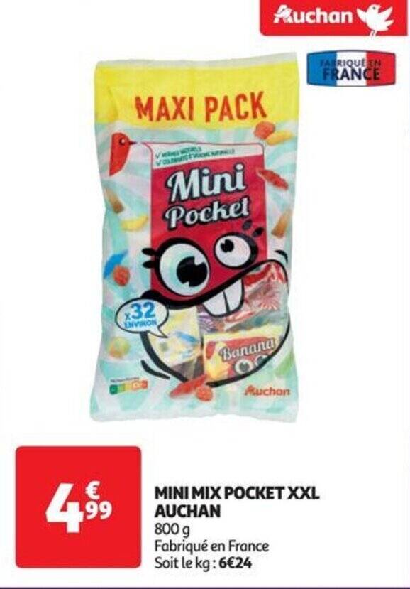 Promo MINI MIX POCKET XXL AUCHAN chez Auchan Supermarché