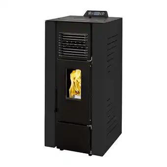 Poêle à granulés étanche anita 9 kw noir sannover