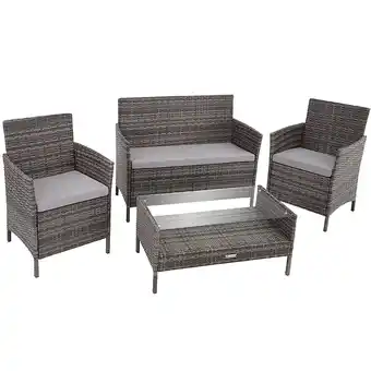 Bricorama Salon de jardin madere 2 chaises fauteuils, 1 banc, 1 table offre