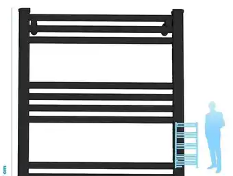 Bricorama Porte-serviettes radiateur avec minuterie 500w offre