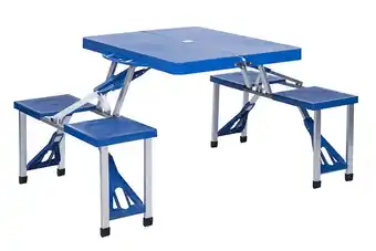 Table de camping 4 personnes avec banc - kingcamp