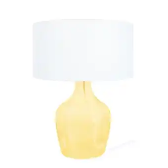 Bricorama Reflex bouteille - lampe de chevet bouteille verre jaune et blanc offre