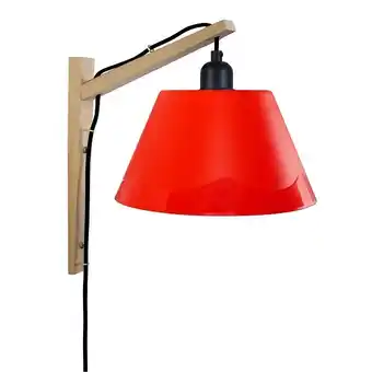 Bricorama Kran polycone - applique arqué bois naturel et rouge offre
