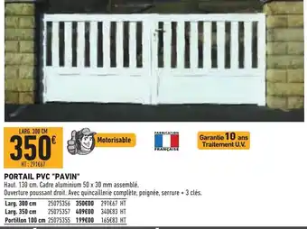 Brico Cash Prtail PVC "Pavin" offre
