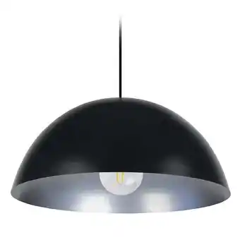 Bricorama Demi-boule - suspension dôme métal noir et gris offre