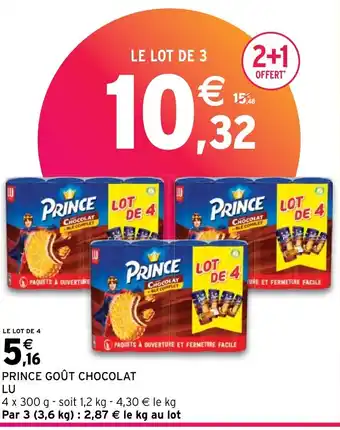 Intermarché Express PRINCE GOÛT CHOCOLAT LU offre