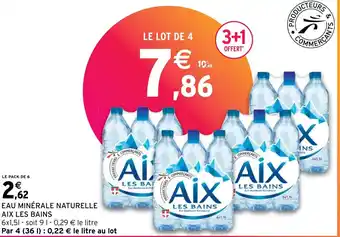Intermarché Express EAU MINÉRALE NATURELLE AIX LES BAINS offre