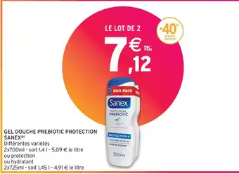 Intermarché Express GEL DOUCHE PREBIOTIC PROTECTION SANEX offre