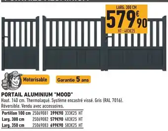Brico Cash Portail Aluminium "Mood" offre