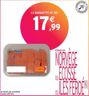 Intermarché Hyper 8 PAVÉS DE SAUMON SANS ARÊTES offre