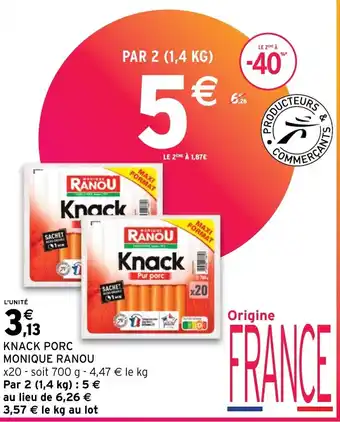Intermarché Hyper KNACK PORC MONIQU RANOU offre