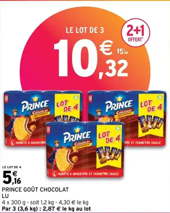 Intermarché Hyper PRINCE GOÛT CHOCOLAT LU offre