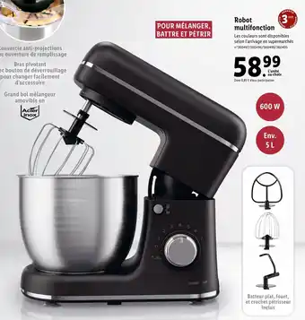 Lidl Robot Multifonction offre