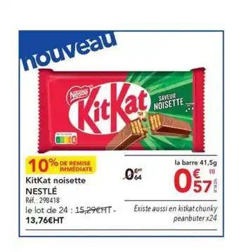 METRO KitKat noisette NESTLÉ offre