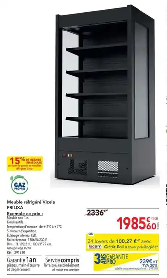 Meuble réfrigéré Vizela FRILIXA