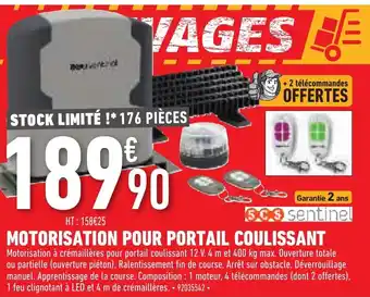 Brico Cash Motorisation Pour Portail Coulissant offre