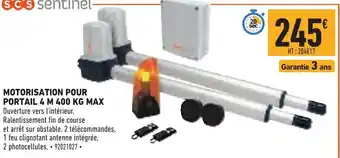 Brico Cash Motorisation Pour Portail 4 M 400 KG Max offre