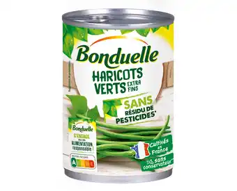 Monoprix Haricots verts extra fins sans résidu de pesticides bonduelle offre