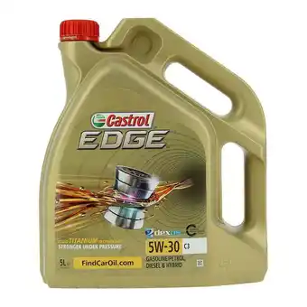 Feu Vert Castrol huile 5w30 c3 edge offre