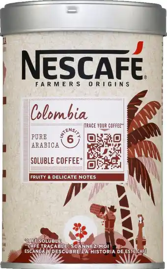 Monoprix Café soluble colombia nescafé farmers origins offre