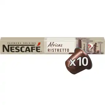 Monoprix Capsules de café compatibles nespresso africas intensité 10 nescafé offre