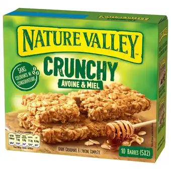 Monoprix Barres crunchy avoine et miel nature valley offre