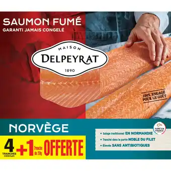 Monoprix Saumon fumé norvège delpeyrat offre