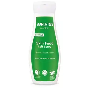 Monoprix Lait corps bio skinfood weleda offre