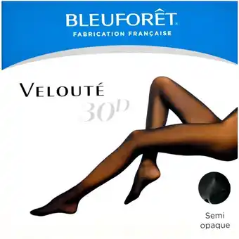 Monoprix Collant velouté bleuforet offre