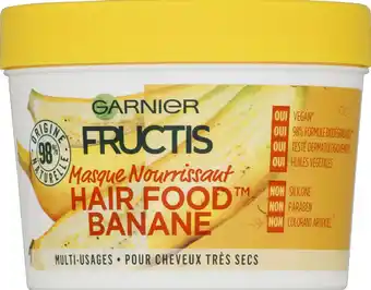 Monoprix Masque nourrissant garnier fructis hair food banane offre