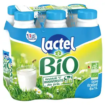 Monoprix Lait demi-écrémé lactel bio engagé offre
