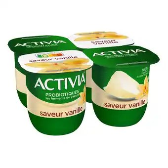 Monoprix Lait fermenté au bifidus activia saveur vanille offre