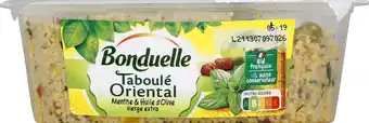 Monoprix Taboulé oriental menthe et huile d'olive vierge extra bonduelle offre