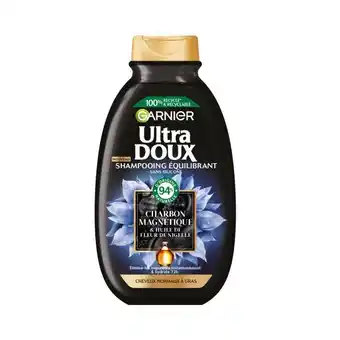 Monoprix Shampoing garnier ultra doux charcoal offre