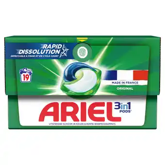 Monoprix Lessive capsules all-in-1 pods original ariel offre