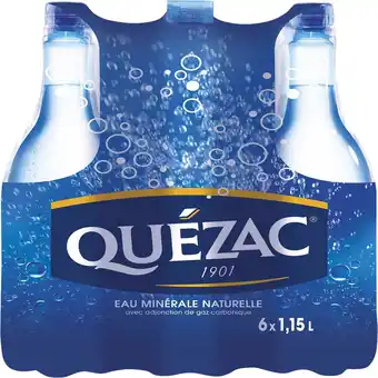 Super U Eau minerale naturelle gazeuse quezac offre