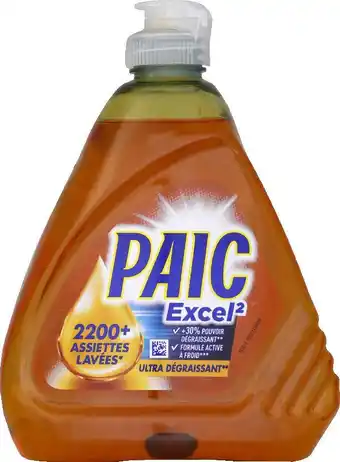 Monoprix Liquide vaisselle paic excel2 ultra dégraissant offre