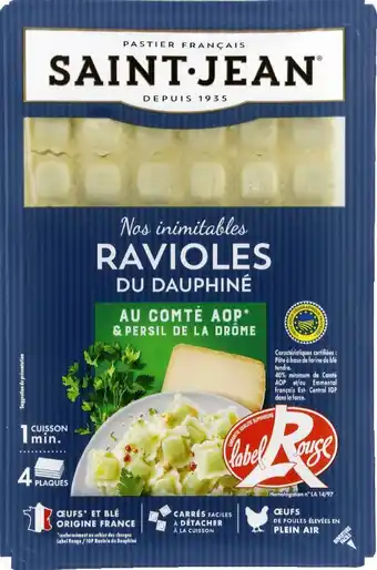 Monoprix Ravioles du dauphiné saint jean label rouge offre